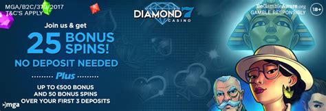 diamond7 casino 25 free spins